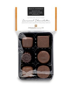 6 Caramels Chocolate Selection Gift Pack - Chocolate Gifts Heaven