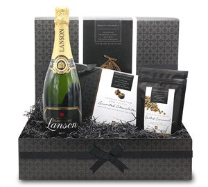 Chocolate and Champagne Small Gift Hamper - Chocolate Gifts Heaven