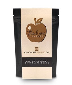 Thank You Teacher Salted Caramel Chocolate Drops - Chocolate Gifts Heaven