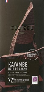 Cluizel, Kayambe, Noir de Cacao, 72% dark chocolate bar - Chocolate Gifts Heaven