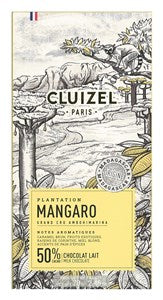 Cluizel Mangaro Lait, 50% milk chocolate bar - Chocolate Gifts Heaven