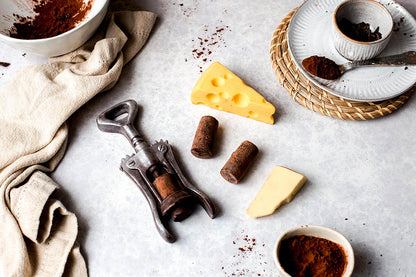 Cheese & Wine Lovers Chocolate Selection Box – Corkscrew, Wine Corks, Swiss Cheese Slice & Parmesan