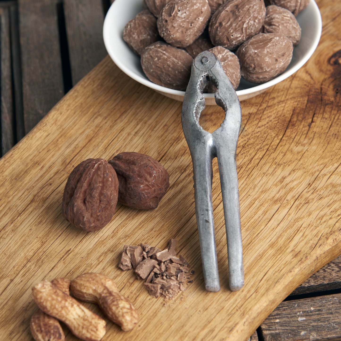 Christmas Chocolate Nutcracker, 2 Walnuts & 3 Peanuts Gift Box