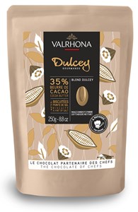 Valrhona Dulcey, 32% blond chocolate chips - 3kg bag