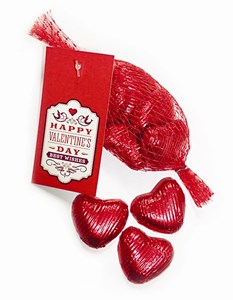 Branded Valentine's Day Net of Hearts - Chocolate Gifts Heaven