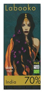 Zotter, Labooko India, 70% dark chocolate bar - Chocolate Gifts Heaven