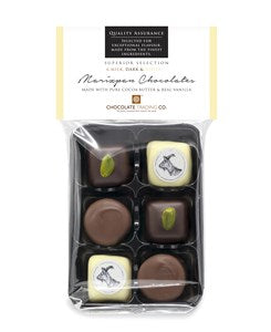 6 Marzipan Chocolate Selection Gift Pack - Chocolate Gifts Heaven