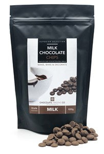 Milk Chocolate Chips - Medium 500g bag