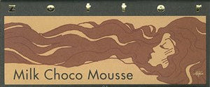 Milk Choco Mousse packaging with a brown and beige design