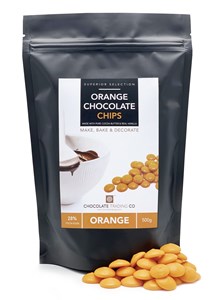 Orange chocolate chips - Medium 500g bag