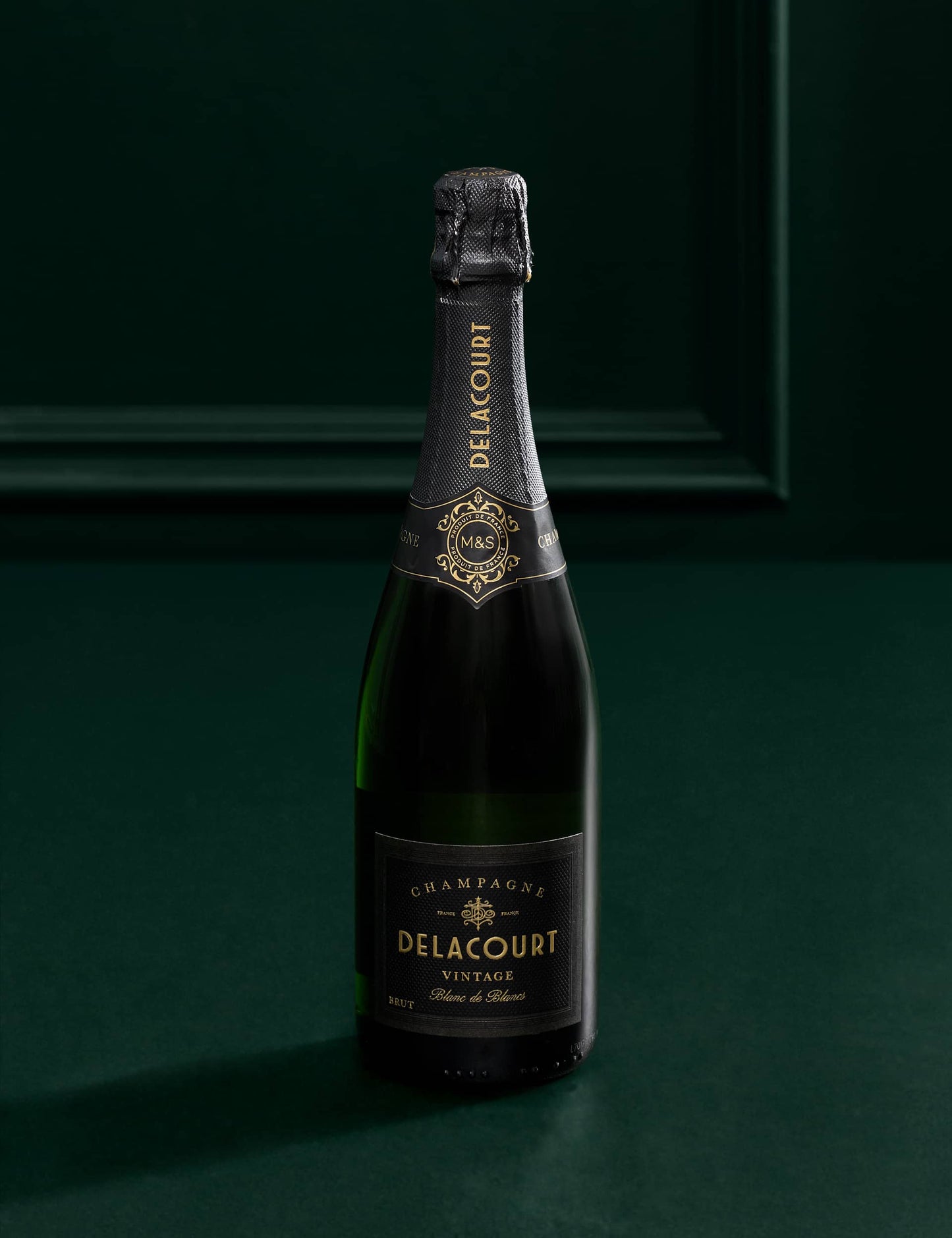 Red Freedom® Rose & Eucalyptus Bouquet with Vintage Champagne