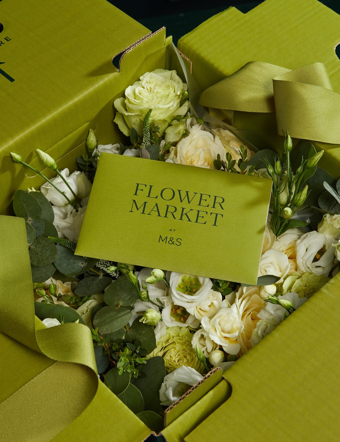 Red Freedom® Rose & Eucalyptus Bouquet with Vintage Champagne