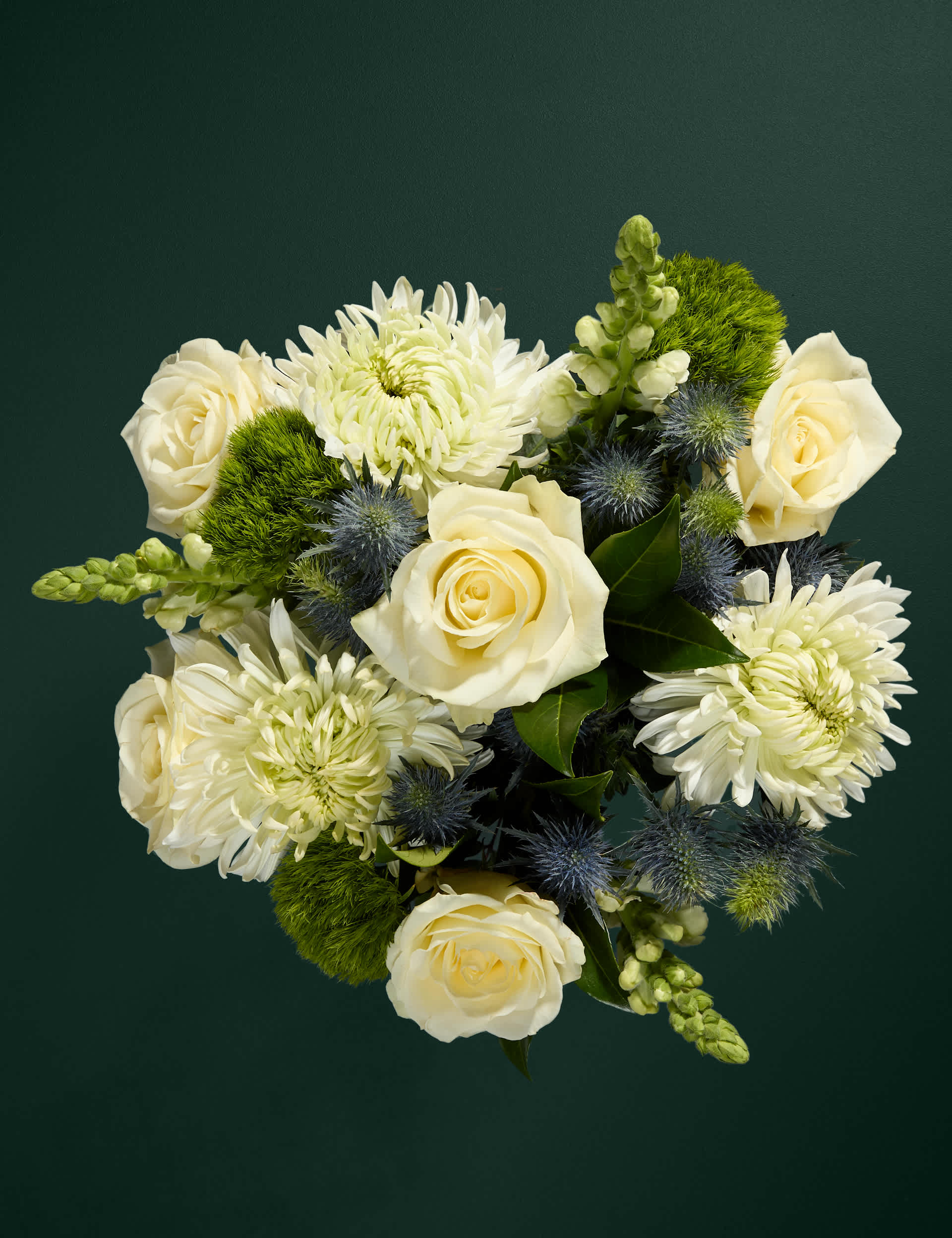 Rose & Thistle Bouquet with Chocolate Florentines - Chocolate Gifts Heaven