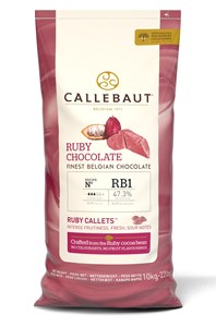 Callebaut Ruby chocolate chips (callets) - 10kg bag