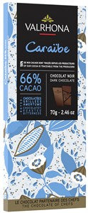 Valrhona Caraibe, 66% dark chocolate bar - Chocolate Gifts Heaven