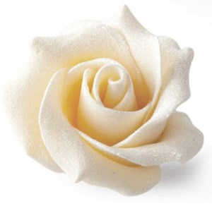 White chocolate roses - Single White Chocolate Rose - Chocolate Gifts Heaven
