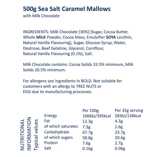 Sea Salt Caramel Mallows, 500G