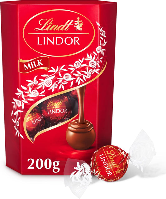 Lindor Milk Chocolate Truffles Box 200G - Chocolate Gifts Heaven