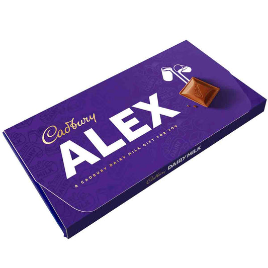 Cadbury Alex Dairy Milk Chocolate Bar with Gift Envelope - Chocolate Gifts Heaven