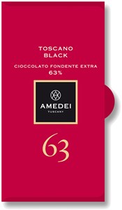 Toscano Black, 63% dark chocolate bar - Chocolate Gifts Heaven