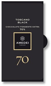 Toscano Black, 70% dark chocolate bar - Chocolate Gifts Heaven