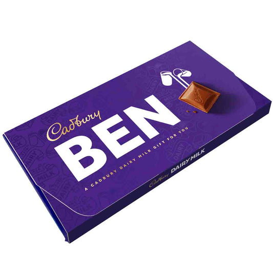 Cadbury Ben Dairy Milk Chocolate Bar with Gift Envelope - Chocolate Gifts Heaven