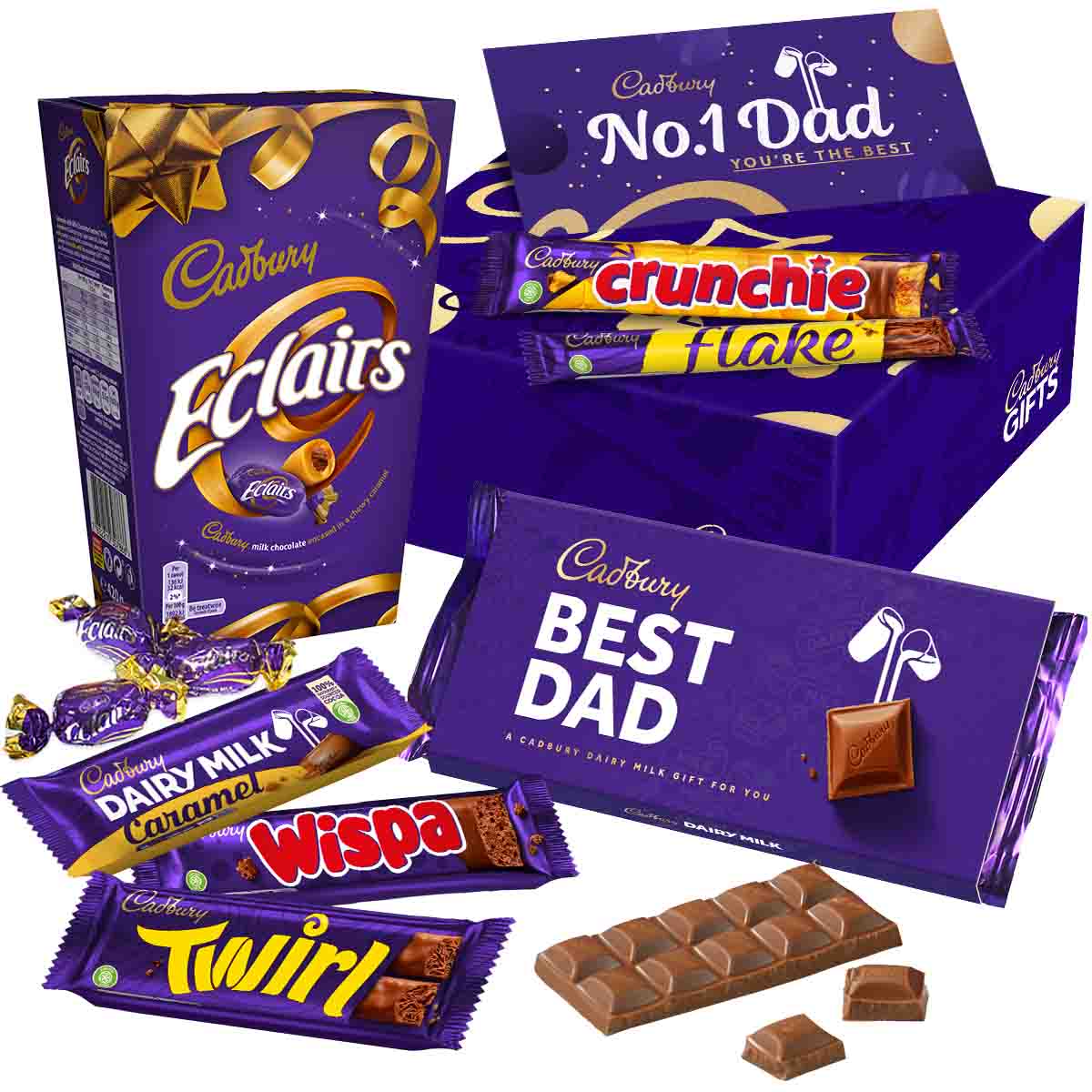 Cadbury Best Dad Chocolate Gift - Chocolate Gifts Heaven