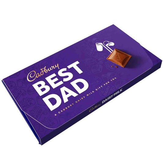 Cadbury Best Dad Dairy Milk Chocolate Bar with Gift Envelope - Chocolate Gifts Heaven