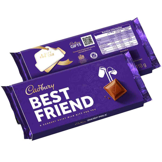 Cadbury Best Friend Dairy Milk Chocolate Bar with Sleeve 110g - Chocolate Gifts Heaven