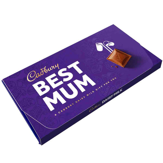 Cadbury Best Mum Dairy Milk Chocolate Bar with Gift Envelope - Chocolate Gifts Heaven