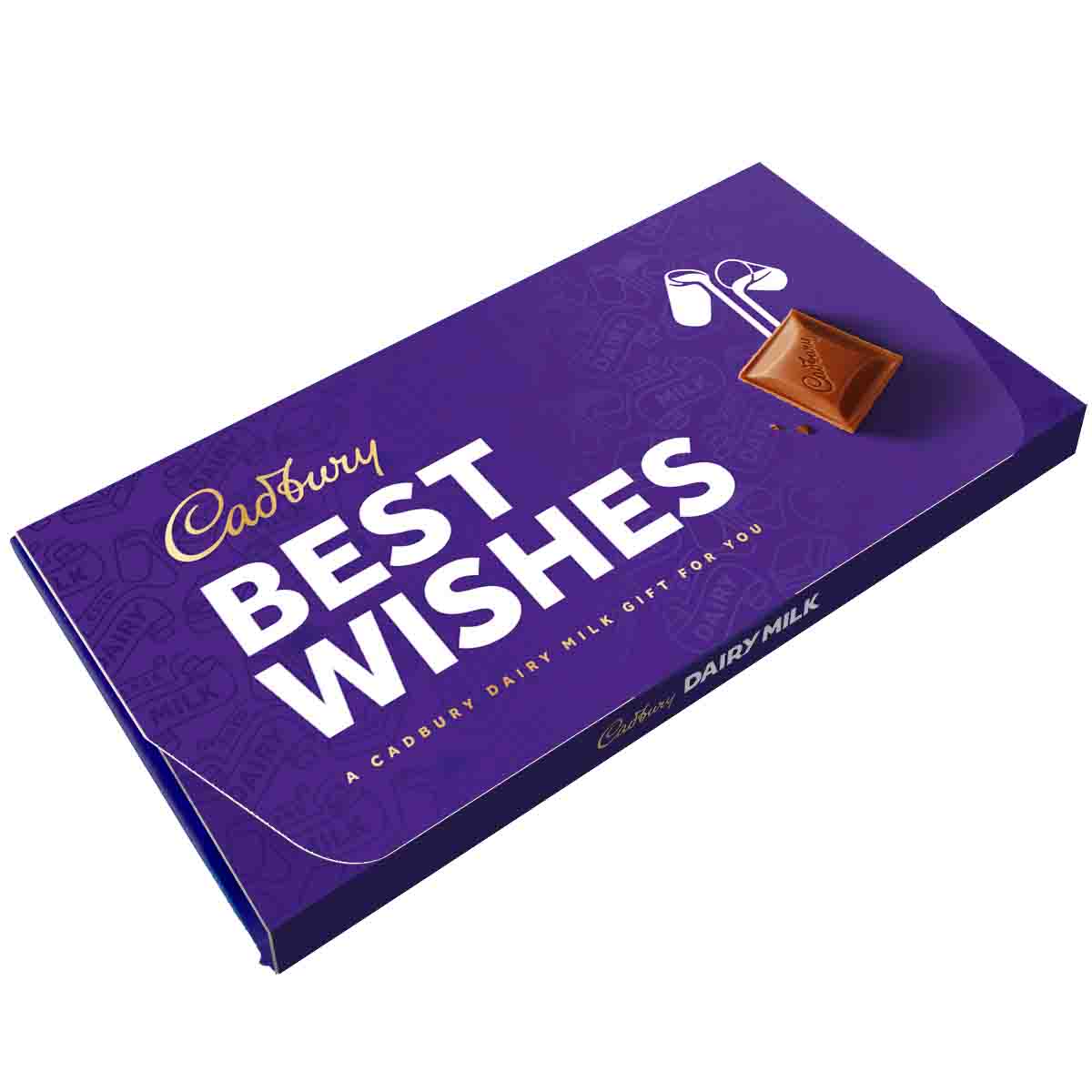 Cadbury Dairy Milk Best Wishes Chocolate Bar with Gift Envelope 110g