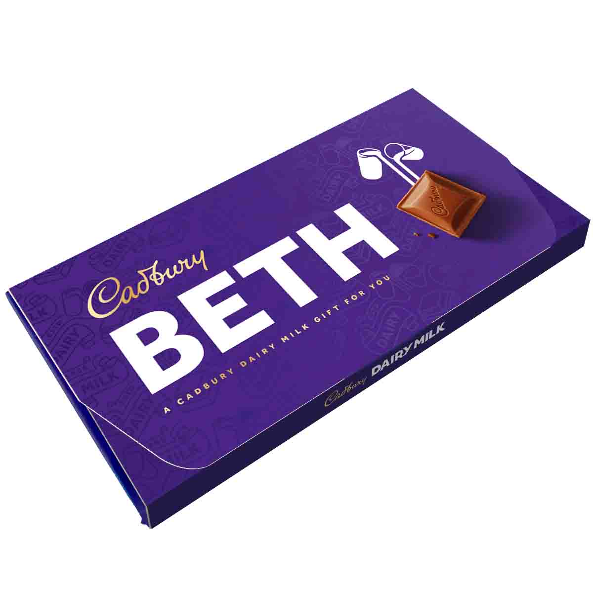 Cadbury Beth Dairy Milk Chocolate Bar with Gift Envelope - Chocolate Gifts Heaven