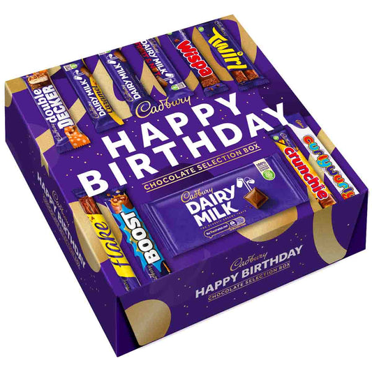 Cadbury Happy Birthday Chocolate Selection Box - Chocolate Gifts Heaven