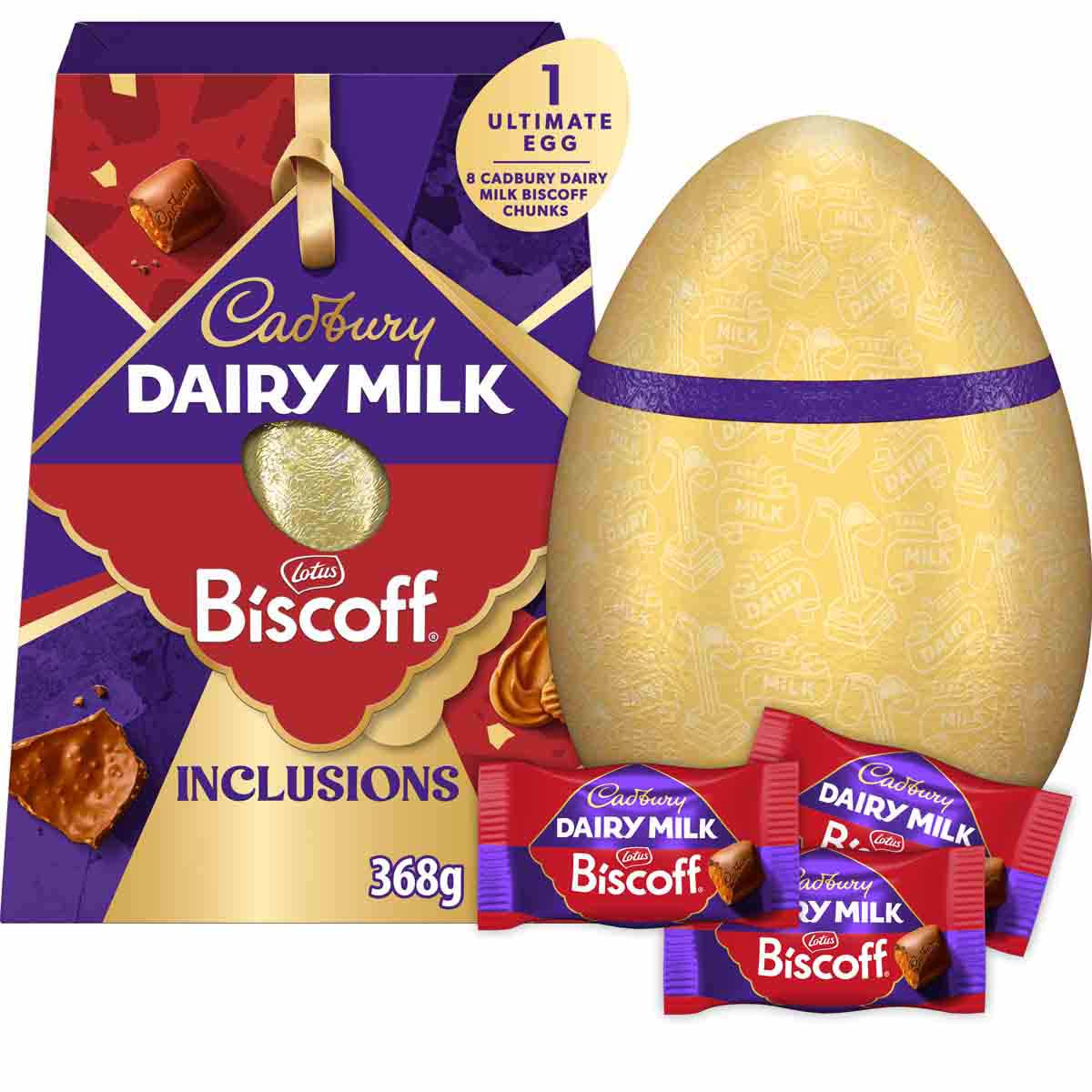 Cadbury Dairy Milk Lotus Biscoff Chocolate Easter Egg XXL 368g