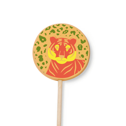 Easter chocolate, 1 bisket chocolate lollipop. High-end gourmet chocolate.