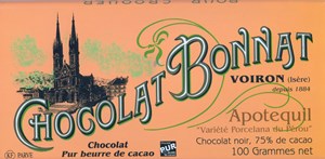 Bonnat, Apotequil, 75% dark chocolate bar - Chocolate Gifts Heaven