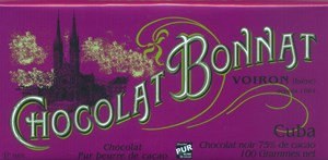Bonnat, Cuba, 75% dark chocolate bar - Chocolate Gifts Heaven