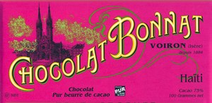 Bonnat, Haiti, 75% dark chocolate bar - Chocolate Gifts Heaven