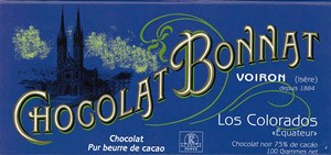 Bonnat, Los Colorados, 75% dark chocolate bar - Chocolate Gifts Heaven