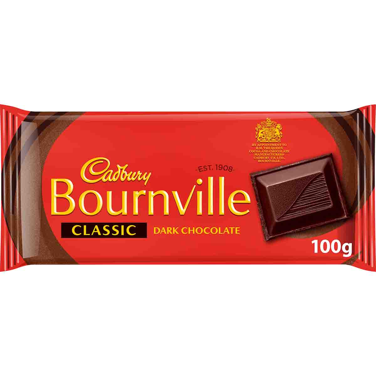 Cadbury Bournville Classic Bar 100g (Box of 18) - Chocolate Gifts Heaven