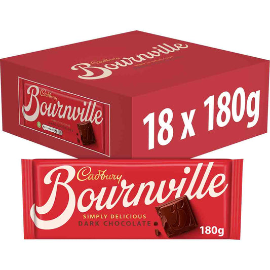 Cadbury Bournville Classic 180g (Box of 18)