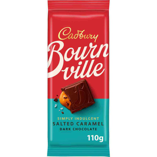 Bournville Salted Caramel Dark Chocolate Bar 110g