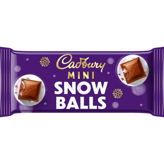 Cadbury Mini Snow Balls Chocolate Bar 110g - Chocolate Gifts Heaven