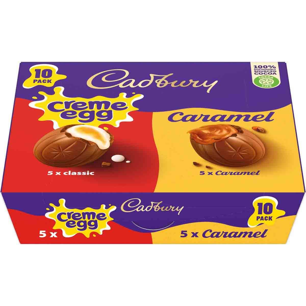 Cadbury Creme Egg & Caramel Egg 10 Pack - Chocolate Gifts Heaven