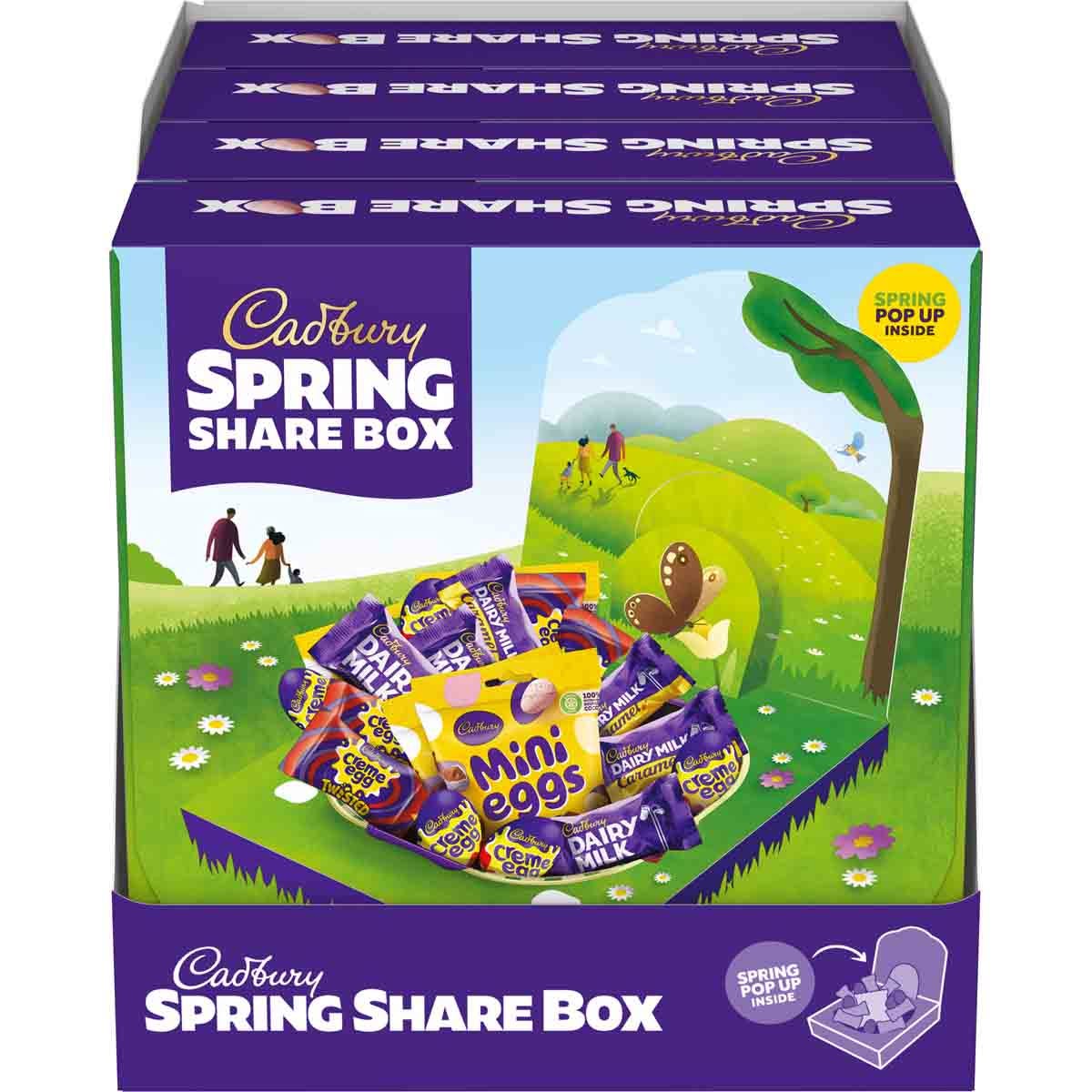 Cadbury Spring Share Chocolate Box (Box of 4) - Chocolate Gifts Heaven