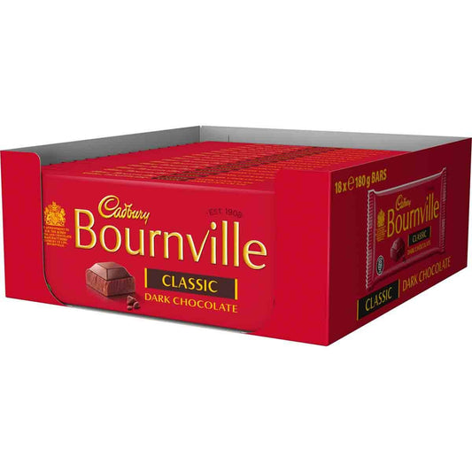 Cadbury Bournville Classic 180g (Box of 18) - Chocolate Gifts Heaven