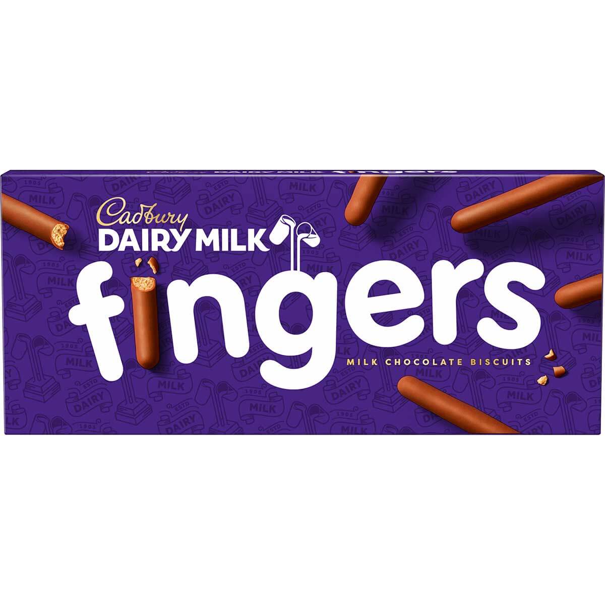 Cadbury Dairy Milk Fingers Box (114g) - Chocolate Gifts Heaven