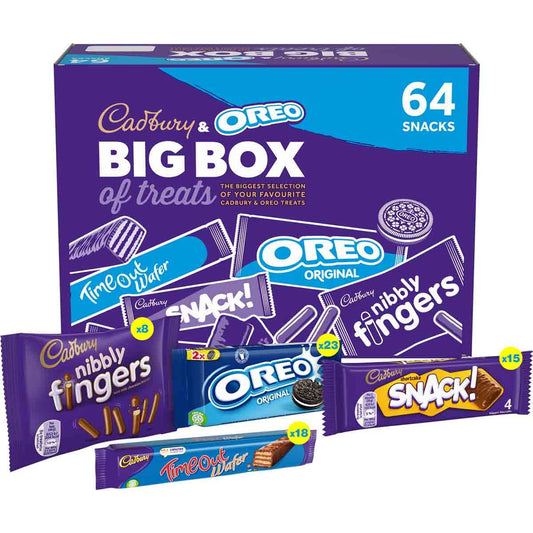Cadbury & Oreo Big 64 Box of Treats Bulk Box - Chocolate Gifts Heaven