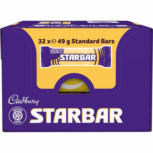 Cadbury Starbar Chocolate Bar 49g (Box of 32)