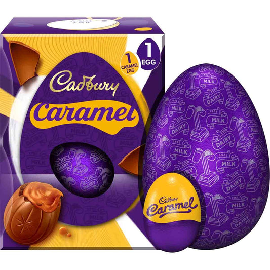 Cadbury Caramel Milk Chocolate Easter Egg (195g) - Chocolate Gifts Heaven